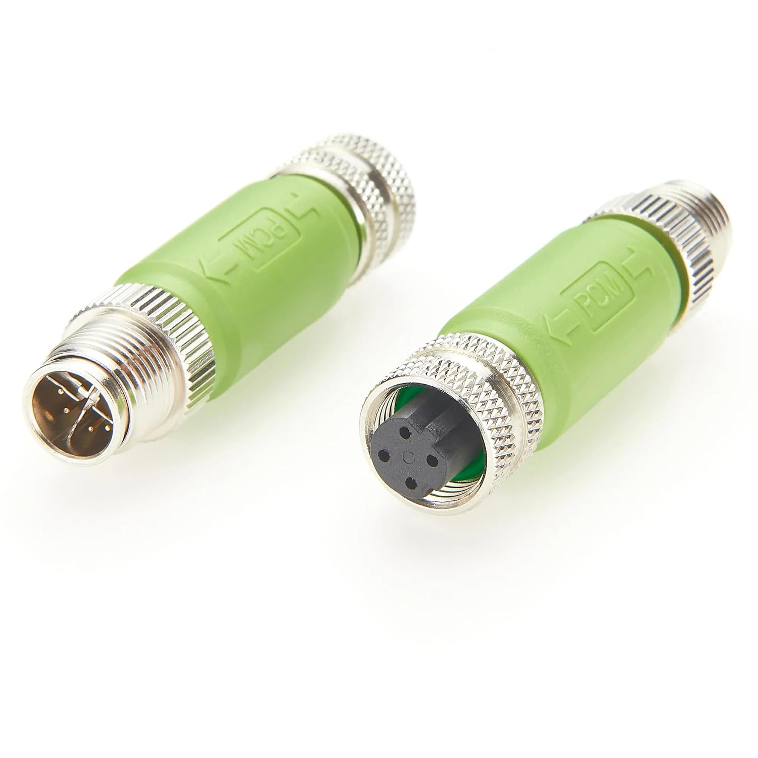 M12 D Code to X Code Adapter Male/Female Ethernet Converter IP67 for PROFINET Gigabit Switches Factory Automation Railway Retrofit