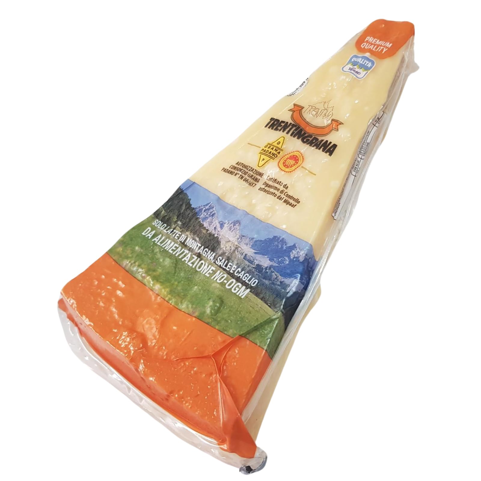 BAVAREGOLA Trentingrana D.O.P. Hartkäse 300g – Die Premium-Alternative zu Parmesan & Grana Padano aus 100% Heumilch  Italienische Käse-Spezialität aus dem Trentino