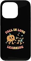 Vista 10 de Fall in Love with Learning Pumpkin Teacher Halloween Back Case for iPhone 17