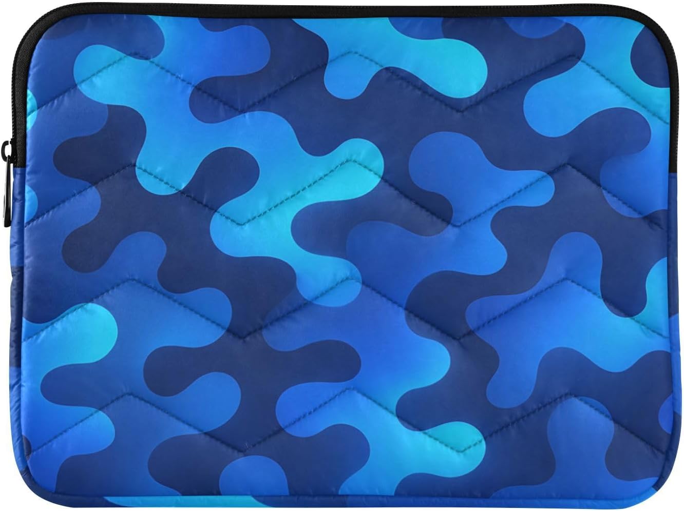 Blue Shades Laptop Sleeves Carrying Laptop Bag Shockproof Protective Briefcases with Soft Padding, Lightweight Computer Bag for Travel & Work, Medium Size 13.4x0.8x10.2Inch