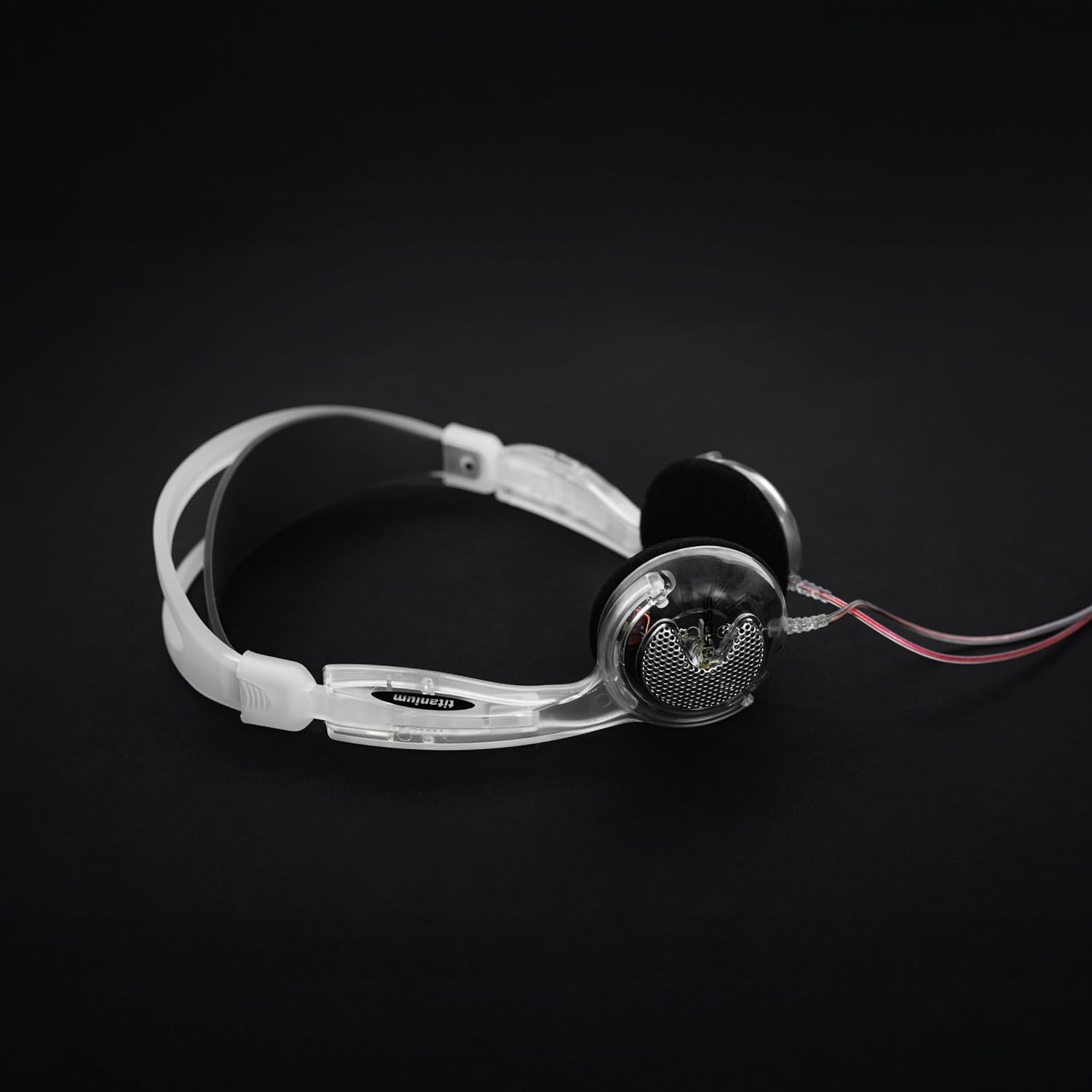 Koss KTXPro1 Clear On-Ear Headphones, Retro, Portable and Lightweight, Volume Control, Clear