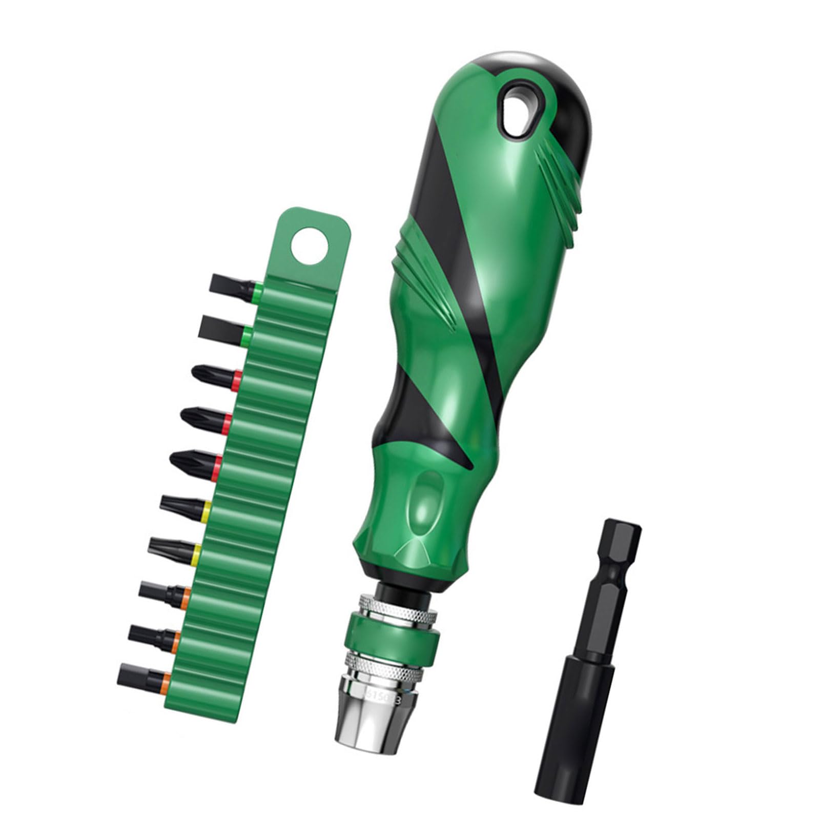 Kaccde La615041 10 In 1 Household Screwdriver Bit Adapter Electric Drill Connector Rod Quick Releasing Connector Rod Bit Ratcheting Screwdriver Set