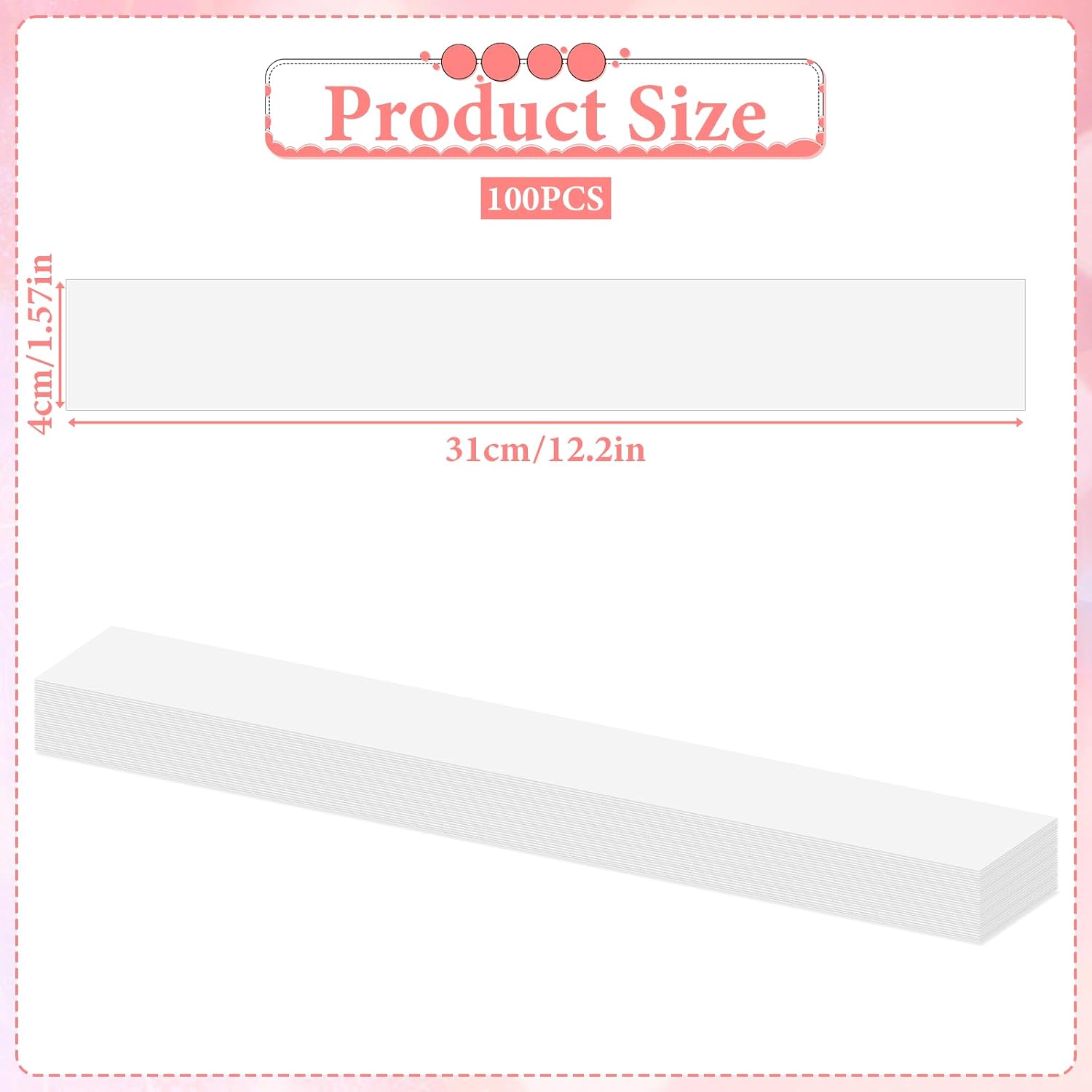 100 PCS Clear Invitation Belly Bands, Vellum Belly Band for 5x7 Invitations, Belly Bands for Invitations, Vellum Paper Belly Bands for Envelopes Wedding Invitation Card Gift Wraps