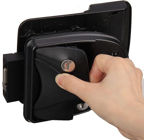 Miniatura 9 de KROAK Cerradura de puerta de entrada sin llave de huella dactilar para RV, flexibilidad 3 en 1, desbloqueo de aleación de zinc con 2 controles