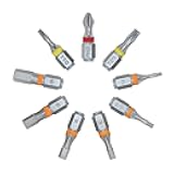 711L Color-Coded 9-Piece Hex Bit Set – 1/4” Drive | Extra 1mm Extended Base for Quick Release | Laser-Engraved Sizes | S2 Alloy Steel for Durability