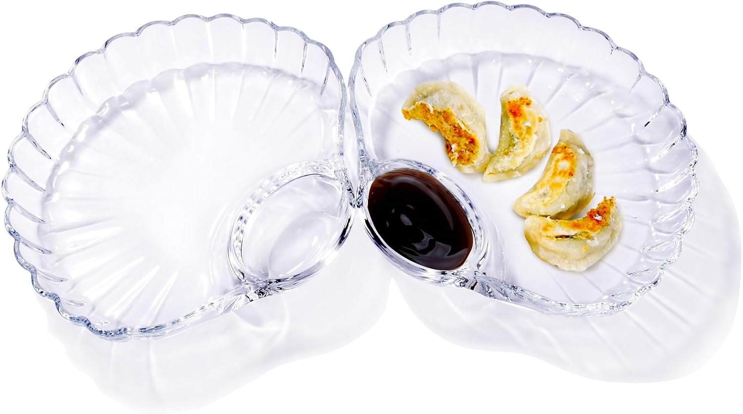 2 Platos de Vidrio para Sushi, 9.3 pulgadas