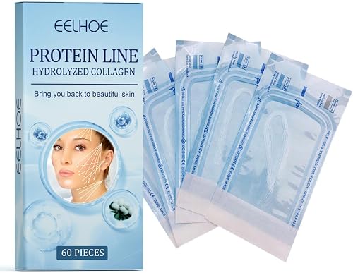 EELHOE Hydrolyzed Collagen Protein Line, Facial Skin Care Threads, 60 Pieces
