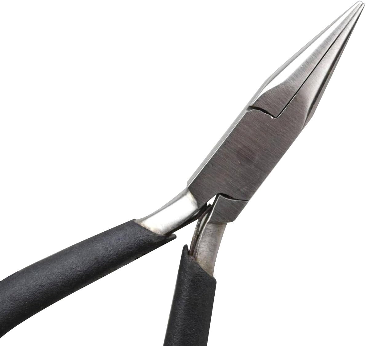 6-1/2" Heavy-Duty Chain Nose Pliers w/Springs and Comfort Grip Jewelry Making Metal Forming Tool