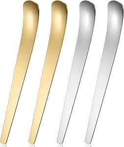 Elegaperma 4-Piece Stainless Steel Ice Cream and Yogurt Spoon Set