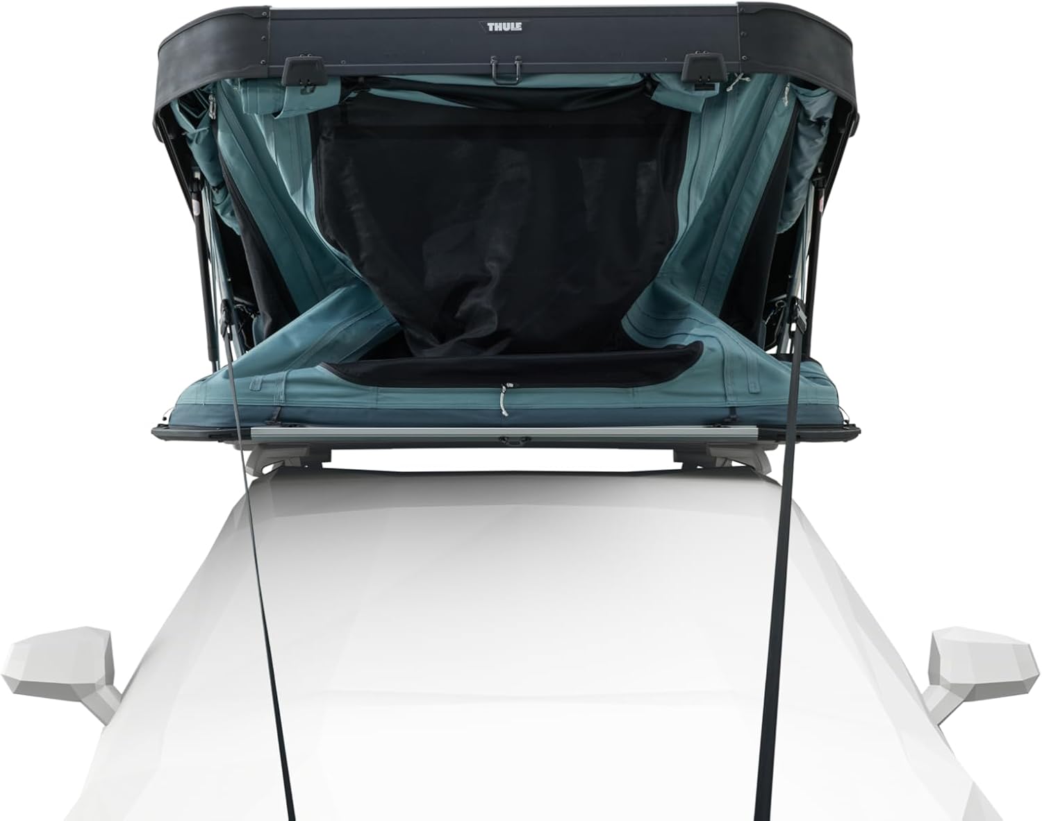 Thule Widesky 2-Person Hardshell Rooftop Tent, Plush Quilted Mattress, Easy Open and Close, Interior LED Lights