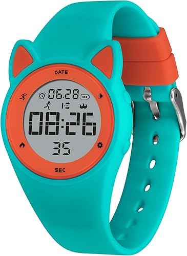 Vista 16 de L LAVAREDO Reloj de pulsera digital para niños de 3 a 12 años, sin Bluetooth, alarma, calorías, podómetro, conteo de pasos