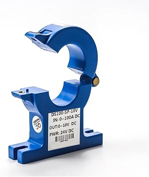 Current Transmitter Split Core Current Series 0-1000A Input Class 0.5 Clamp On Current Transformer 12-28Vdc Power Output 4-20mA(80mm Open Loop,0-2000A AC)