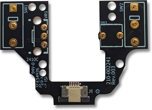 Hot-Swap Micro Switch PCB Kit for Logitech G Pro X Superlight GPX GPW 2 Mice ENIG Gold Pads, 6-Claw Clamps | Fix Double-Click & Customize Clicks