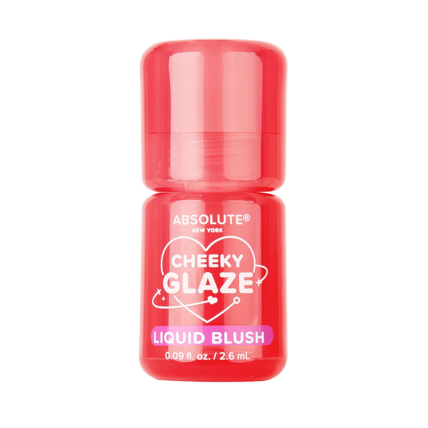 Absolute New York Apple Red Cheeky Glaze Liquid Blush, For Lip and Cheeks