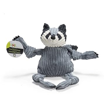 HuggleHounds Knotties Raccoon Dog Toy - Large