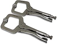 Vista 2 de Paquete de 2 alicates de bloqueo con abrazadera en C de 11 pulgadas, almohadillas giratorias