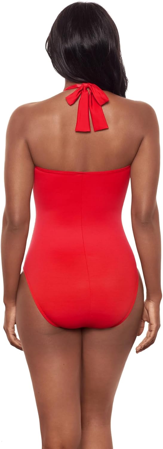 Miraclesuit Women's Rock Solid Utopia Adjustable Halter Underwire One Piece Swimsuit - Image 4