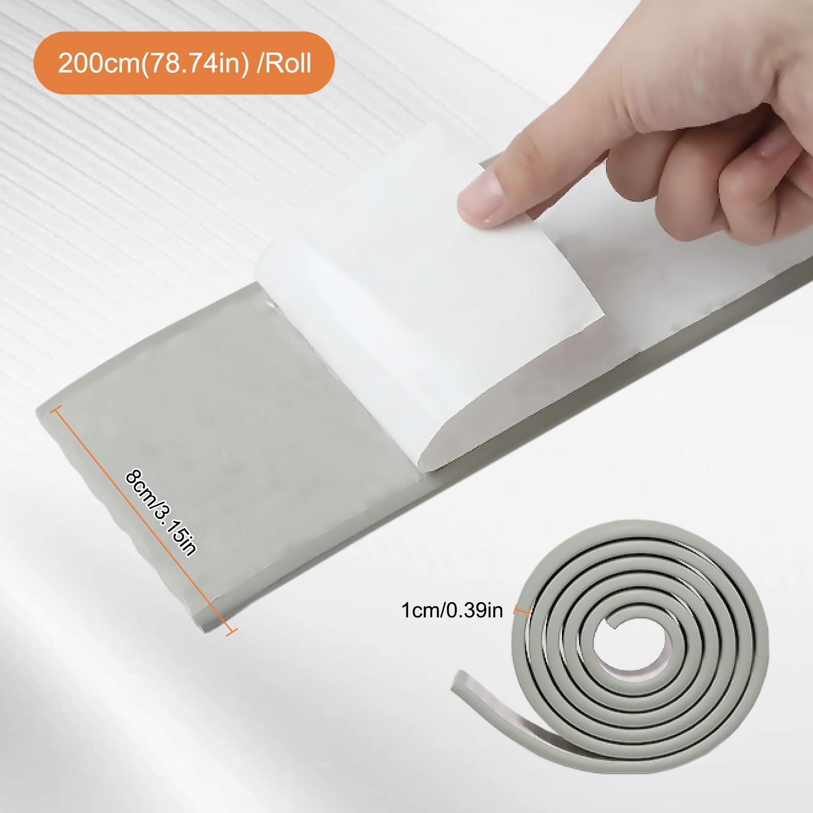Rohrisolierung Außenbereich, Rohrisolierung Schaumstoff 5x200cm Rohrisolierung Außenbereich Heizungsrohr Isolierung Zum Wickeln, Frei Schneidbar, Kombiniert Ästhetik Mit Funktionalität(Grey,3pcs)