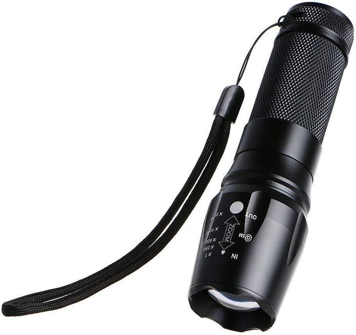 BESTSUN Flashlights 5 Modes Super Powerful LED Bright 2000 Lumens Adjustable Focus Flashlight Torch Lamp Torch (Flashlight+Batteries+Charger)