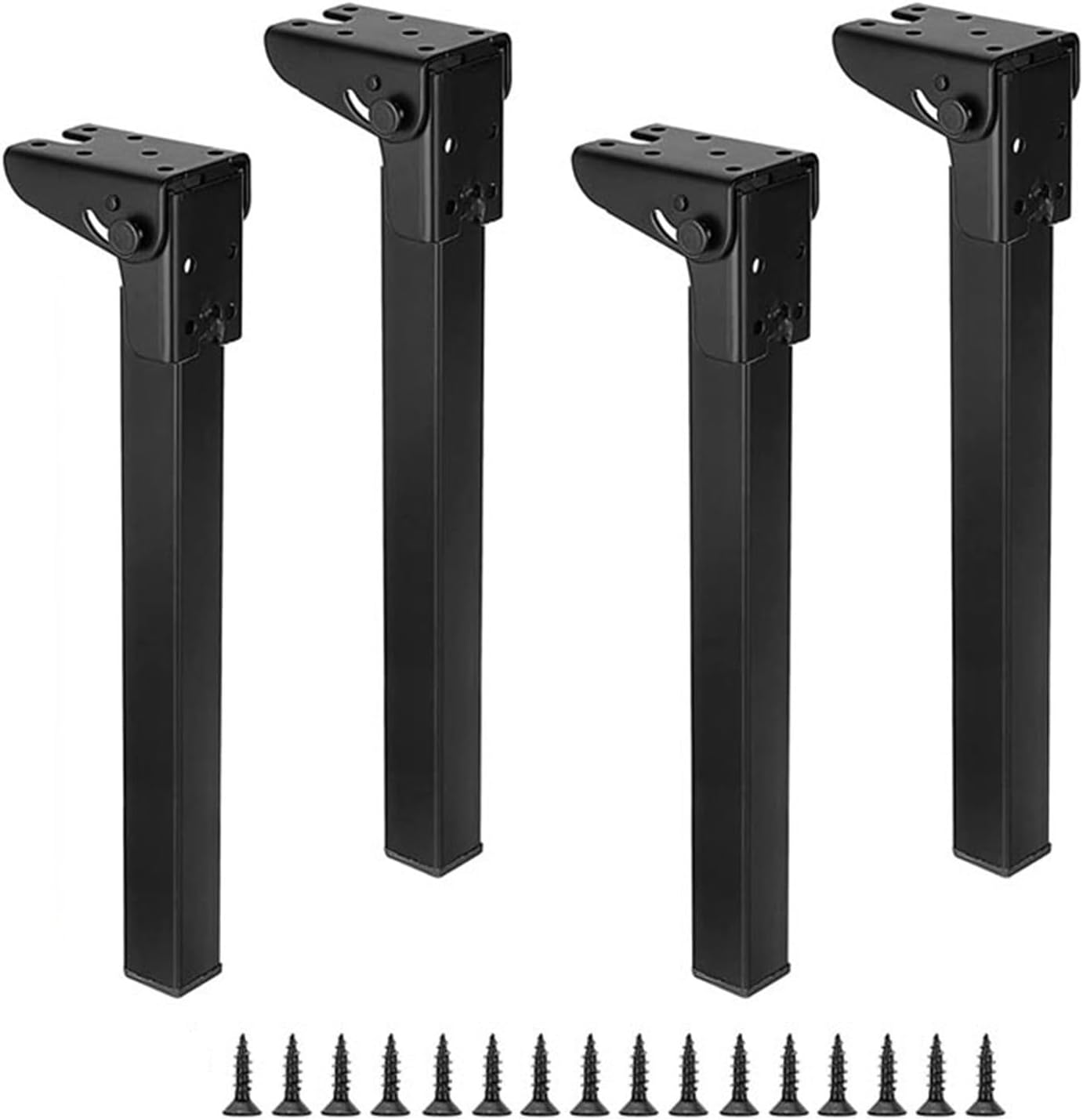 MObyat Folding Metal Table Legs, 4 Pack Office Table