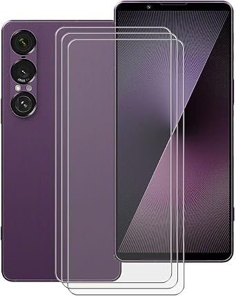 for Sony Xperia 1 VII Screen Protector Tempered Galss, [3 Pack] High Clear [9H Hardness] [Bubble Free] Screen Tempered Glass Protective Film for
