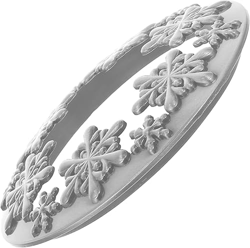 COHEALI Cubierta inteligente Accesorios de aceite esencial, pantalla de metal, velas de Navidad, copo de nieve, tapas de velas, tapa de frasco,