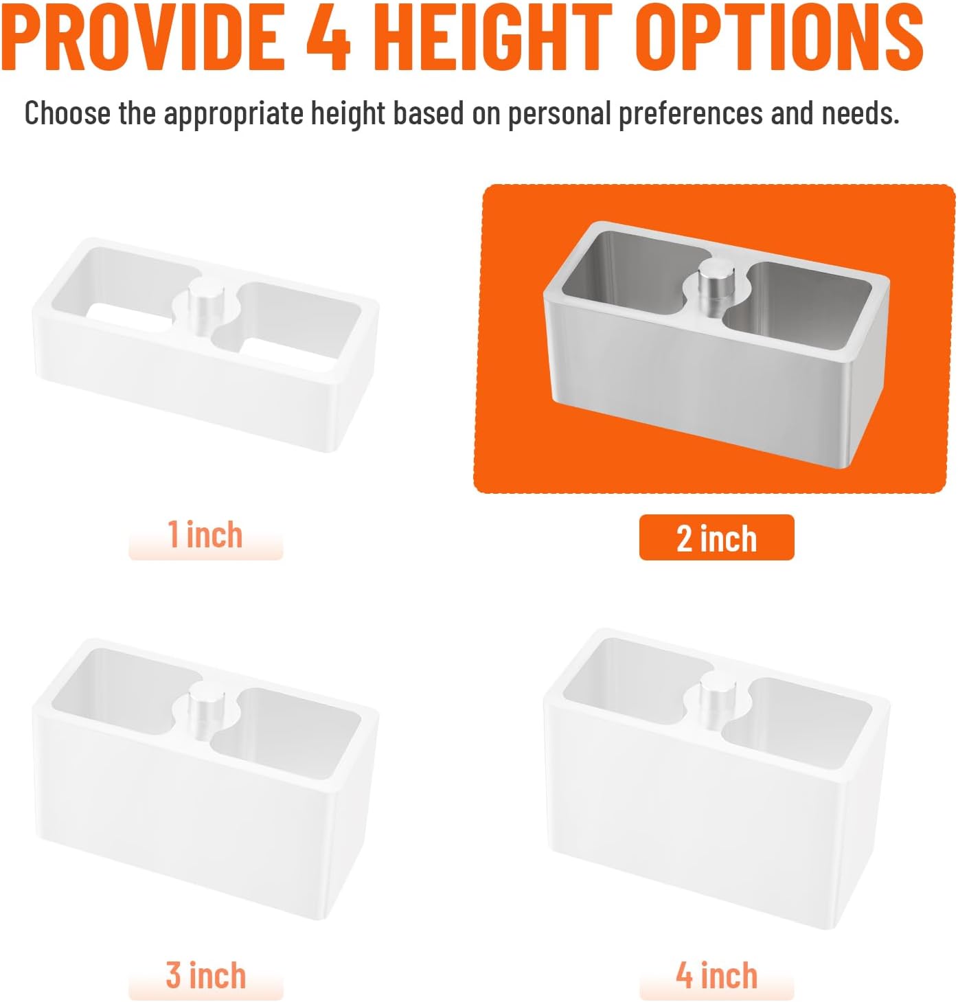 2 inch Universal Leaf Spring Lowering Block, 2 Pack Aluminum Lower Blocks for Ride Height Adjustment, 5" Length x 2-1/3" Width