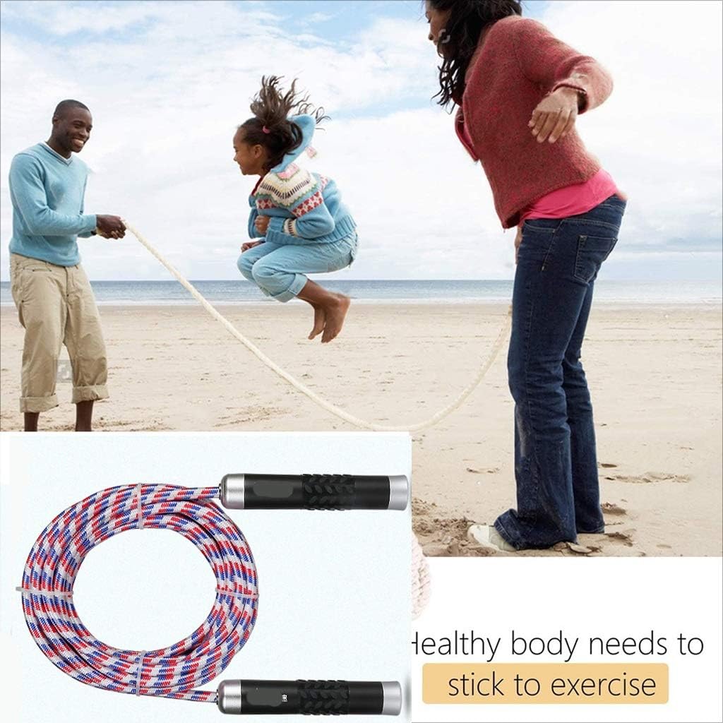 Jump Rope Aluminum Alloy Handle Skipping Gym School Group Multi Person Rope Jumping Fitness Equipment Skipping Rope 4-15m With Storage Bag