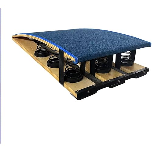 Heavy Gymnastics Springboard, Auxiliary Springboard for Gymnastics and Vault Training, 9 Steel Springs, Suitable for Hardwood Anti Slip Springboard in Gyms, Schools, and Martial Arts Gyms