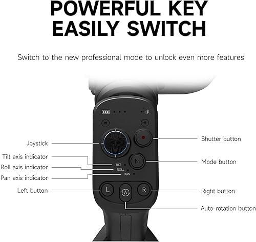 Miniatura 3 de FeiyuTech SCORP-C - Estabilizador de cámara cardán de mano de 3 ejes para cámaras réflex digital y sin espejo se adapta a Sony Canon Panasonic Nikon