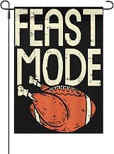 Feast Mode Funny Thanksgiving Football Turkey Player Gifts Yard Flag Funny