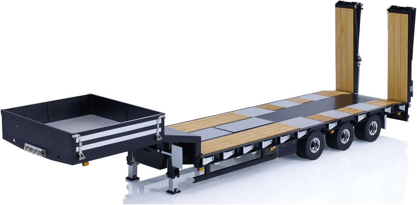TOUCAN RC HOBBY 1/14 Metal LESU RC Trailer with Hydraulic System Electronic Lifting Light System
