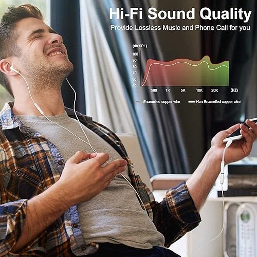 Miniatura 8 de Paquete de 3 adaptadores Lightning a conector de auriculares de 0.138 in con certificación MFi de Apple, para iPhone, adaptador auxiliar