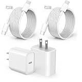 Fast iPhone 16 15 Charger, 2Pack 20W USB C Fast Charger Block iPhone 16 Charger Fast Charging with 6FT Long USB C to C Cable for iPhone 16/16 ProMax/15 Plus/15 Pro, iPad 10/Mini 6/Air 4/5/Pro 12.9/11
