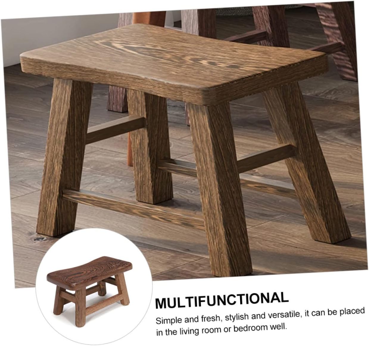 PRETYZOOM 1pc Wooden Boys and Girls Chair Stool for Boy Girl and Furniture Home Footstool Bathroom Stool