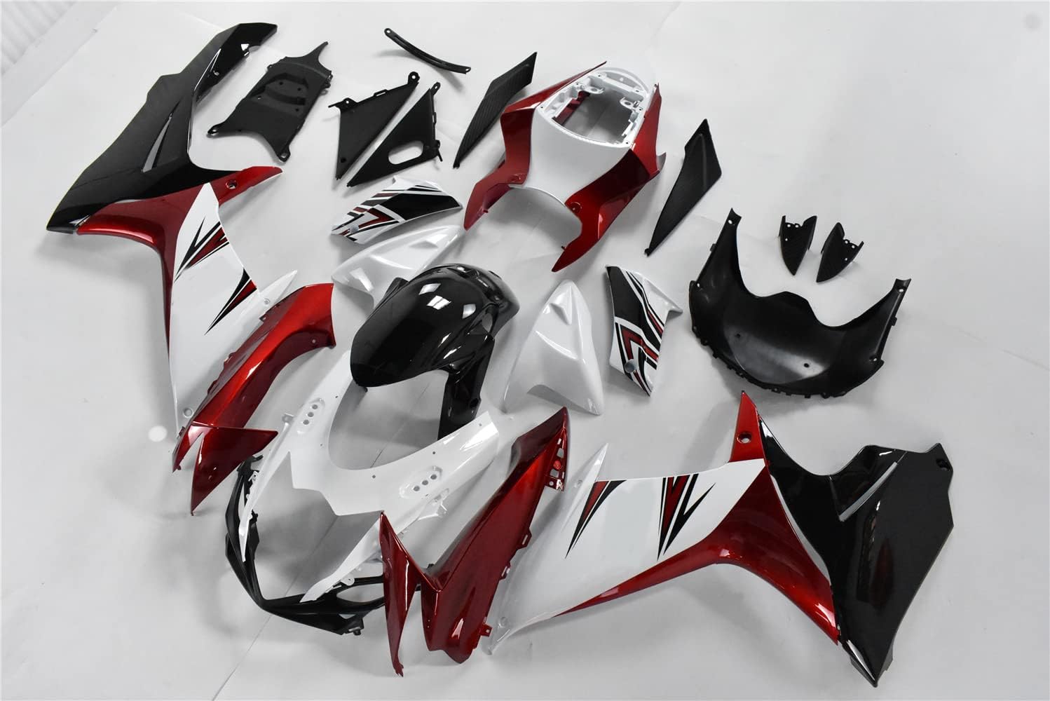 Plastic White Red Fairing Fit for Suzuki 2011-2024 GSXR 600/750 Injection ABS Bodywork New Aftermarket Bodyframe Kit Set GSX-R 600 750 Y063