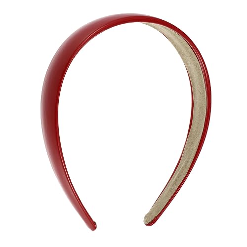 VOCOSTE Red Leather Headbands - Thick Women's Headbands, Fashion Hair Accessories