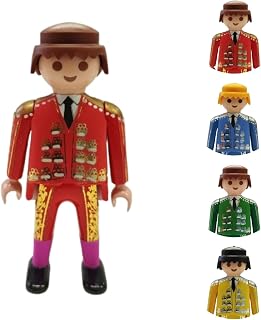 Juguetes Generation Muñeco Click Torero, Figura de Juguete, Temática Taurina, Colección Toros, Amarillo/Azul/Rojo/Verde, 10 x 6 x 10 cm, para Niños y Adultos (Rojo)