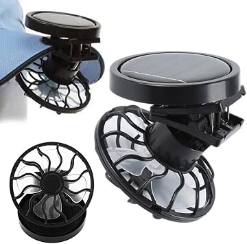 Viupolsor 1PCS Portable Mini Solar Powered Fan Climbing Cooling Fan Camps Wilderness Hand Hat Cap Fan