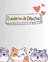 Cuaderno de Dibujos de Gatitos Kawai: Libro Grande de Bocetos para Niños, Hojas en Blanco para Dibujar, Escribir, Pintar o Garabatear