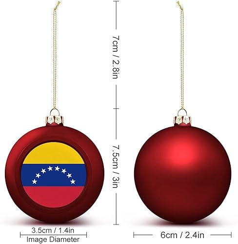 Vista 84 de Adornos dorados de bola de Navidad de Trinidad y Tobago, adorno de bola de bandera de Trinidad y Tobago, adornos de Navidad de bandera nacional