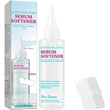 Lanthome Super Melting Sebum Softener for Pore Cleansing Solution, Blackhead Softener, 10-Minutes Melts Away Blackheads and Sebum for Oily Nose 150mL with 40 Skin Wrap Cotton Pads