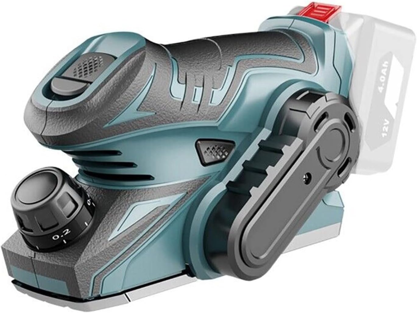 710W 13000RPM Cordless Electric Planer, Planer Wood Cutting for 12V Battery ABS and Metal without Battery 270 x 130mm