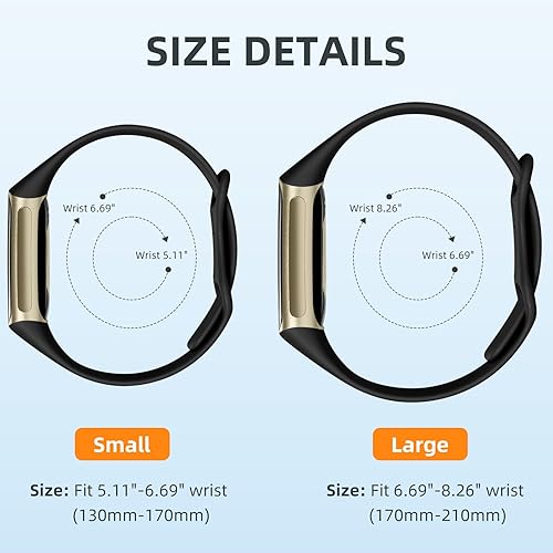 Miniatura 9 de Maledan Compatible con Fitbit Charge 5 bandasFitbit Charge 6 bandas mujeres hombres, bonita y elegante pulsera deportiva para Fitbit Charge 5Charge