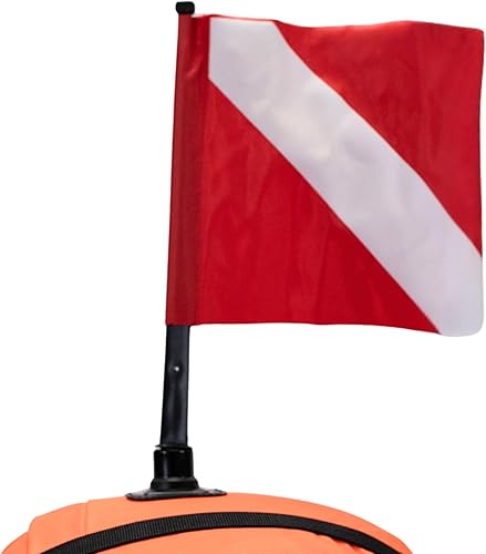 Vista 11 de Scuba Choice Spearfishing Buoy Float with Dive Flag - High-Visibility, Durable 420D Nylon Cover, PVC Bladder for Scuba Diving & Freediving