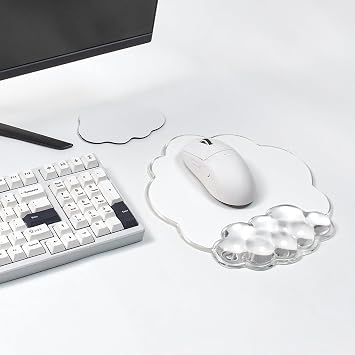 Cloud Mouse Pad with Wrist Rest Support, Erogonomic Mousepad for Office
