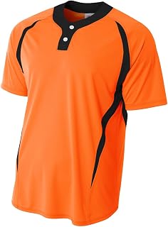 N4229 N4229-orb Henley Ropa de Bloque de Color con 2 Botones