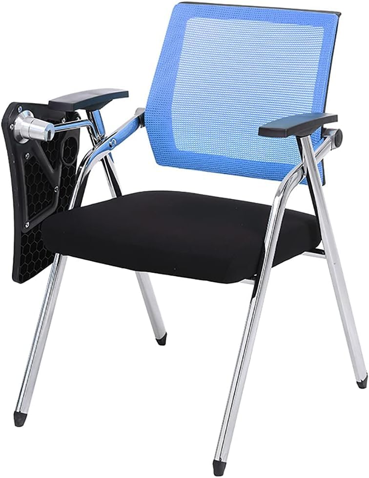 Chaise de bureau pliable et empilable avec dossier ergonomique pour gain de place