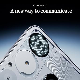 Nothing Phone (3) Smartphone | Unlocked Phones 12 + 256GB | Android Phone | AI Mobile Phones | Advanced 50MP Camera OS 3.5 | Durable Design | 6.77 AMOLED Display| Cell Phone IP68 White