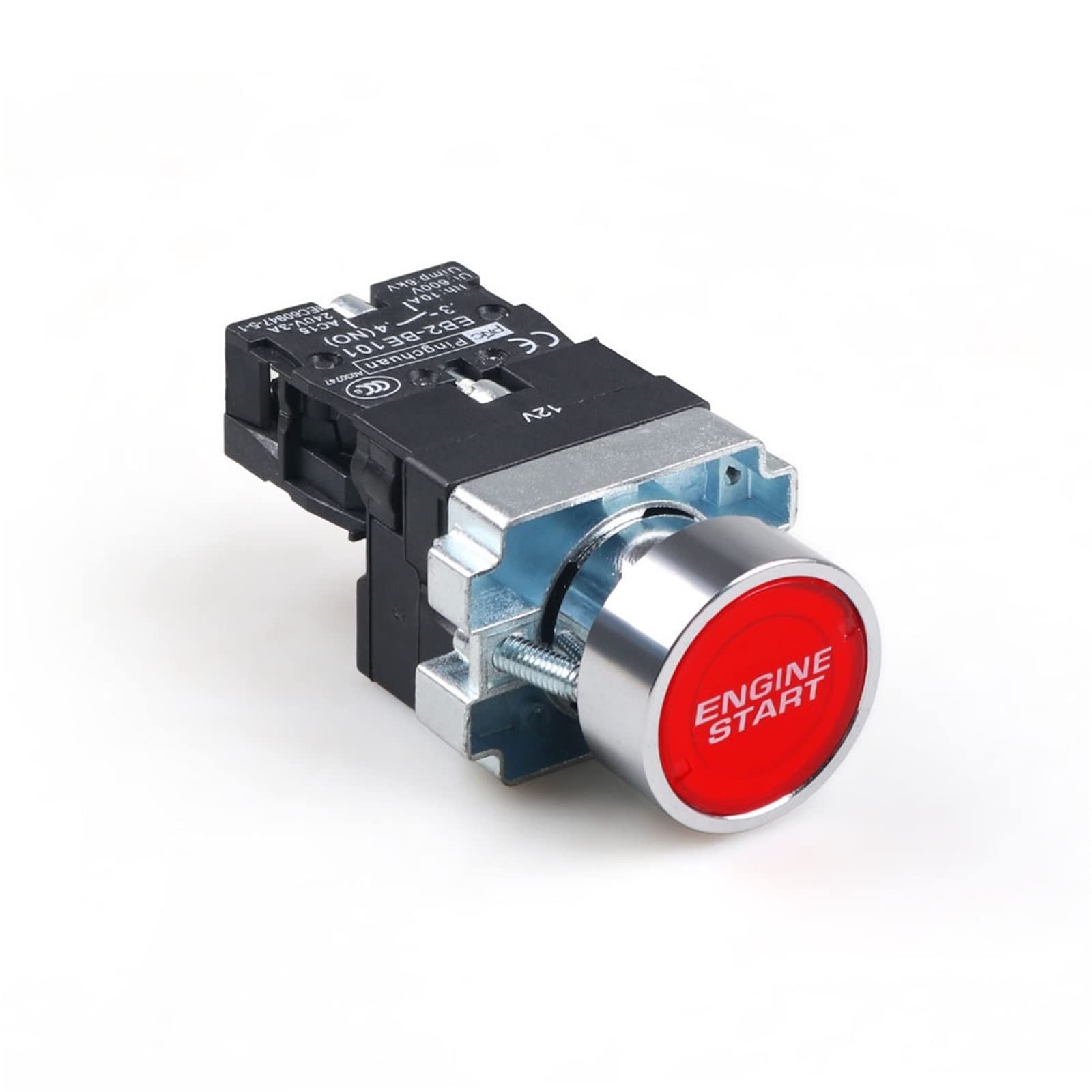 Arranque de encendido 12V 10A con interruptor de botón LED y panel para motor de coche